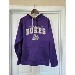 Colosseum James Madison JMU Dukes Hoodie Men’s Large Purple Sweatshirt Authentic